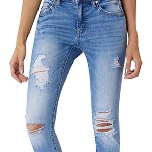 KanCan Women's Mid-Rise Ankle Skinny Jeans